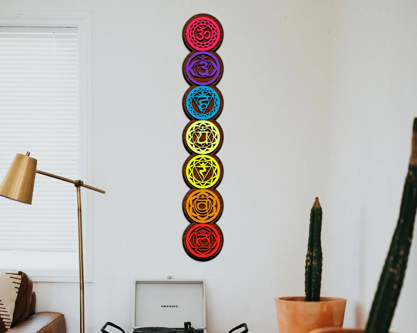 7 Chakra Layered Wooden Wall Art -  - Jolly Gifts And Arts