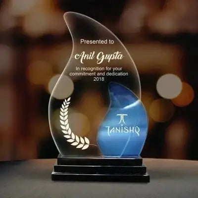 Economic Glass Memento ( 29cm x 16.5cm )
