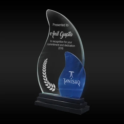 Economic Glass Memento ( 29cm x 16.5cm )