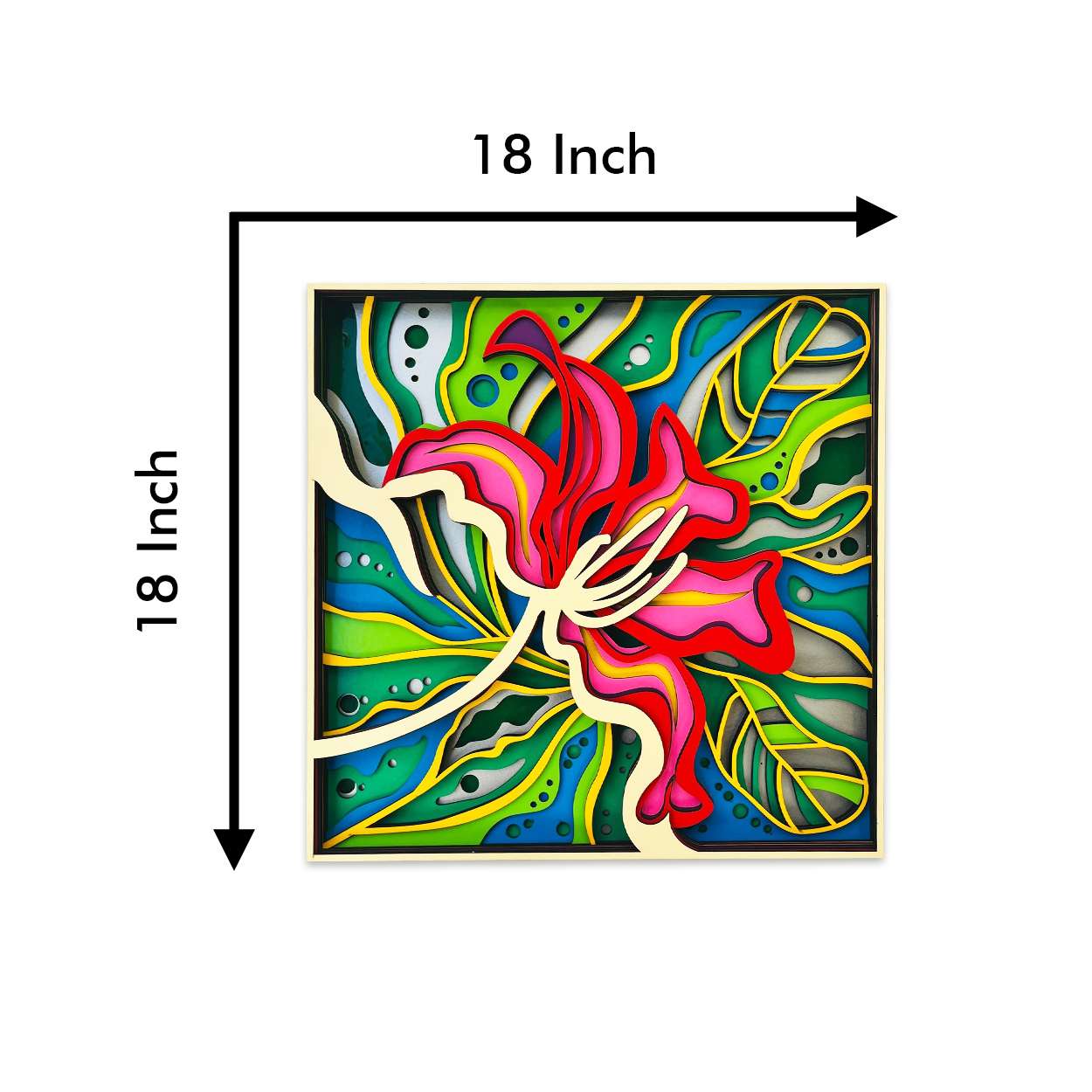 3D Layered Flower Wall Art -  - Jolly Gifts And Arts