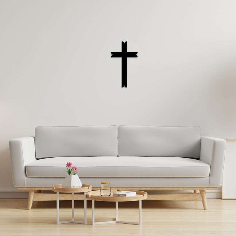 Minimalist T-Bar Cross Wall Art -  - Jolly Gifts And Arts