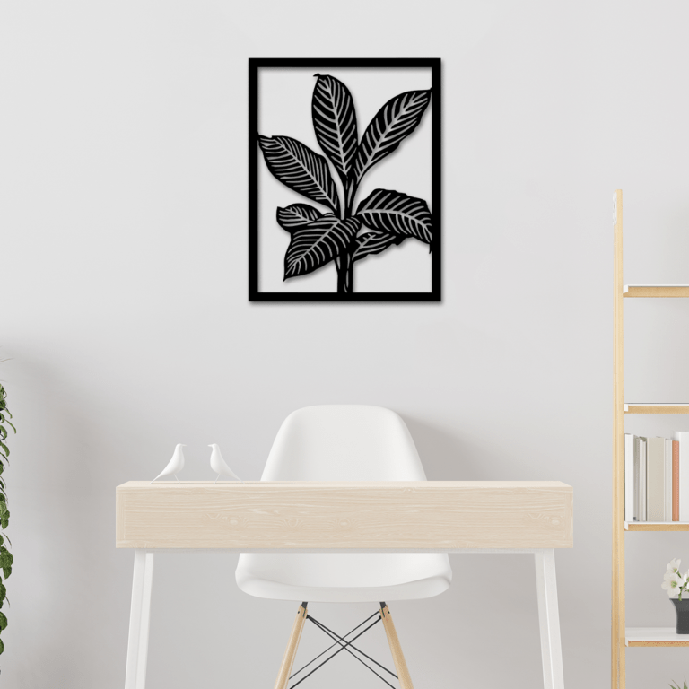 Tropical Leaf Silhouette Wall Art -  - Jolly Gifts And Arts