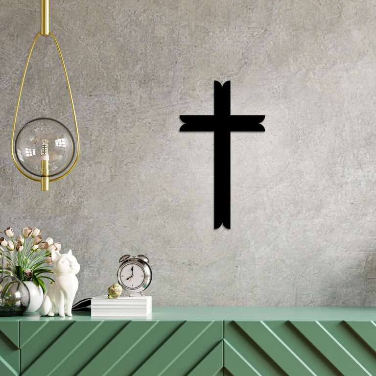 Minimalist T-Bar Cross Wall Art -  - Jolly Gifts And Arts