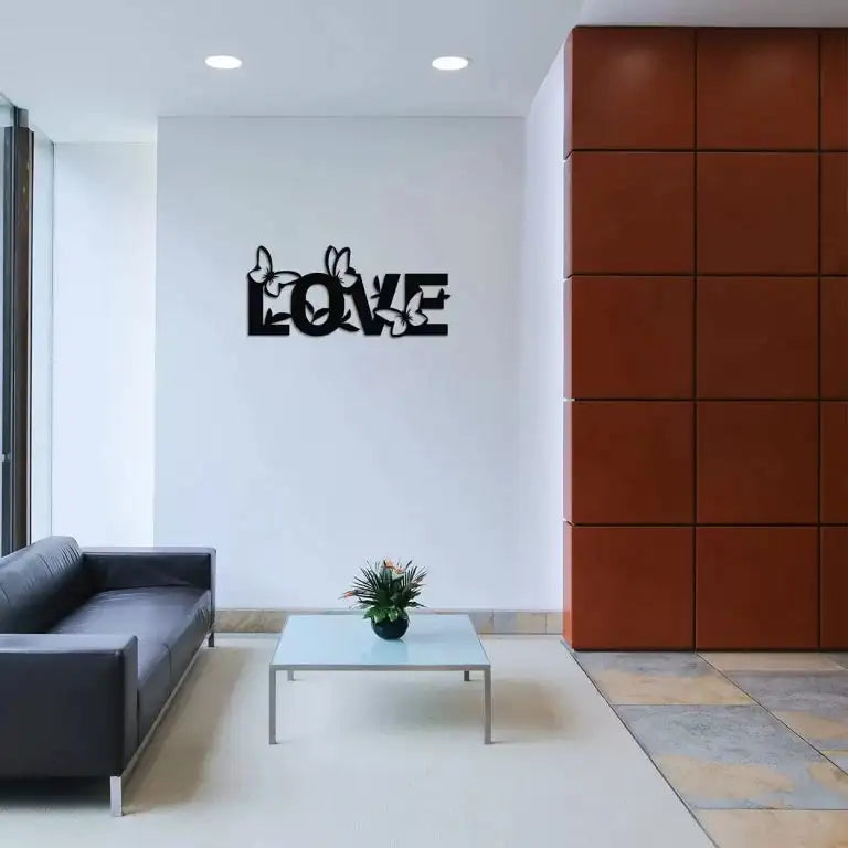 "LOVE" Word Art with Butterflies -  - Jolly Gifts And Arts