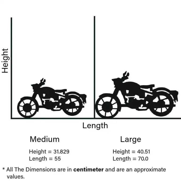 Classic Motorcycle Silhouette Wall Art | Cruiser Bike Home Decor