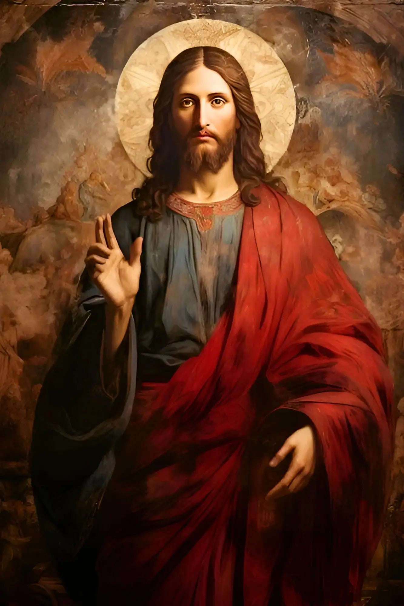 Jesus Christ Blessing Hand Wall Art Home Decor -  - Jolly Gifts And Arts