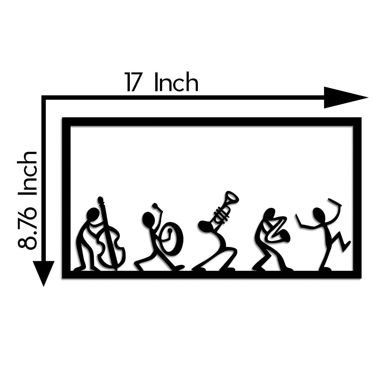 Whimsical Musician Figures Wall Decor - - Jolly Gifts And Arts