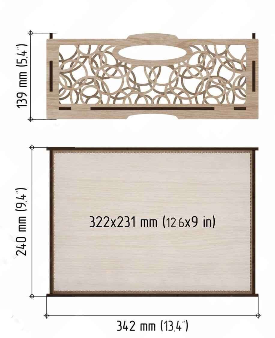 Elegant Stackable Wooden Storage Box (Set of 3 )