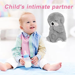 Soft Breathing Motion Teddy Bear Plush Sound Machine for Baby Calm Sleep