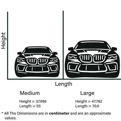 SUV Front Silhouette Sign | Ultimate BMW Fan Wall Art