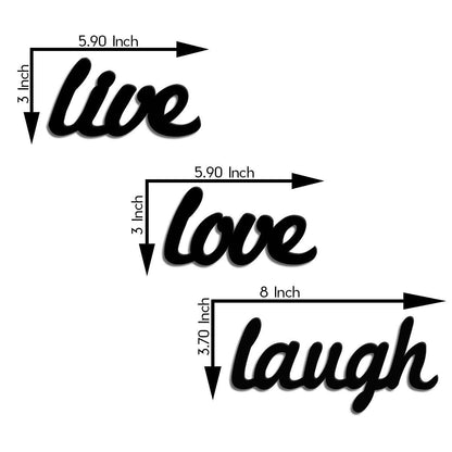 "Live Love Laugh" Wall Decor -  - Jolly Gifts And Arts