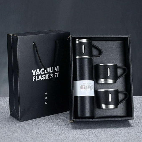 Thermal Vacuum Flask & Mug Gift Set