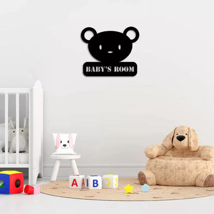 Adorable Bear Wall Sign – "Baby’s Room" -  - Jolly Gifts And Arts