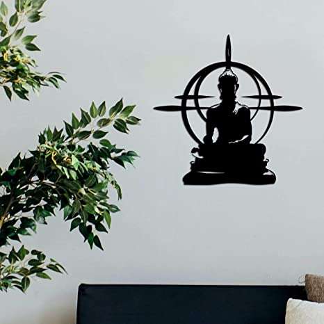 Geometric Aura Buddha Wall Art