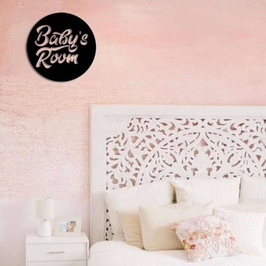"Baby's Room" Round Wall Art -  - Jolly Gifts And Arts