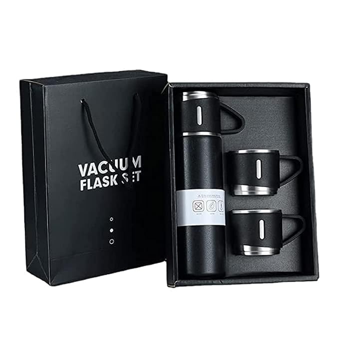 Thermal Vacuum Flask & Mug Gift Set