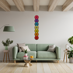 7 Chakra Layered Wooden Wall Art -  - Jolly Gifts And Arts