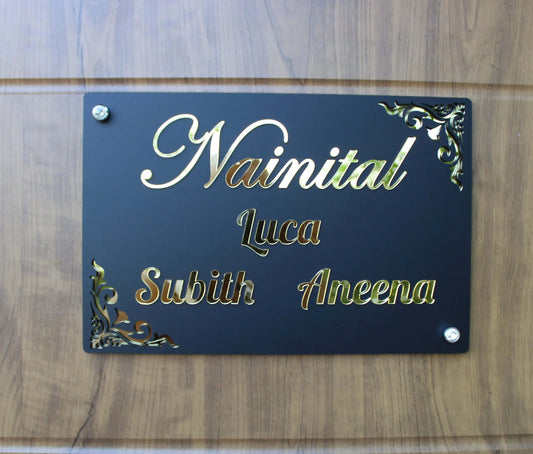 Personalised Nameplate for Door