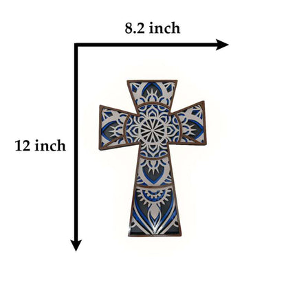 Multi Layered Mandala Cross Wall Art -  - Jolly Gifts And Arts