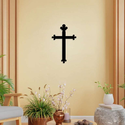 Elegant Trefoil Cross Wall Art -  - Jolly Gifts And Arts