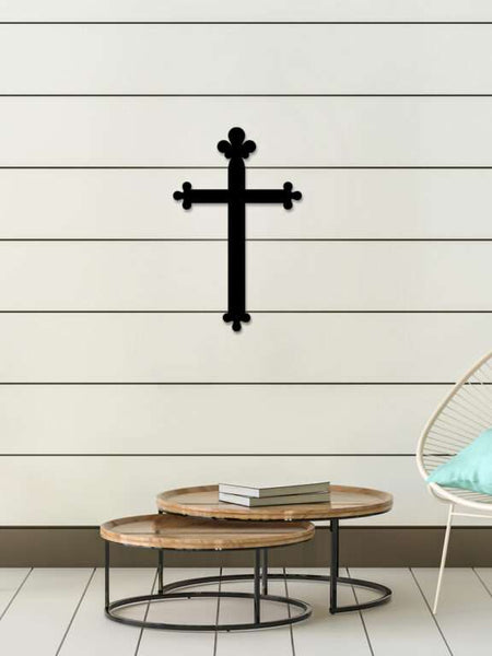 Elegant Trefoil Cross Wall Art -  - Jolly Gifts And Arts