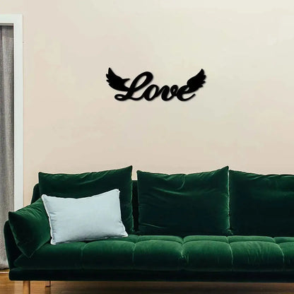 "Love" Word Wall Art with Wings -  - Jolly Gifts And Arts