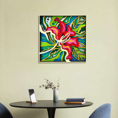 3D Layered Flower Wall Art