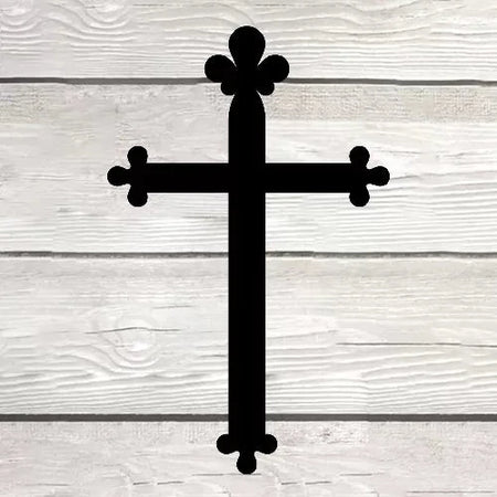 Elegant Trefoil Cross Wall Art