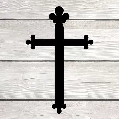 Elegant Trefoil Cross Wall Art -  - Jolly Gifts And Arts