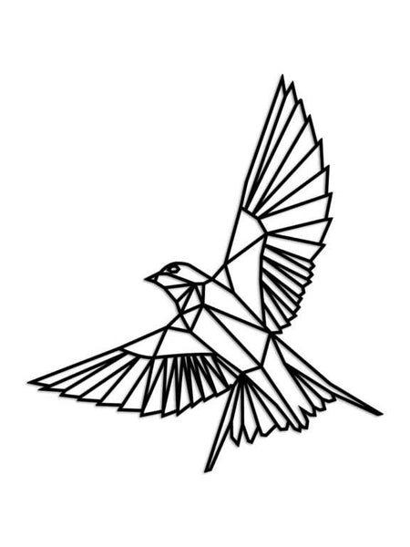 Abstract Geometric Bird Decor -  - Jolly Gifts And Arts