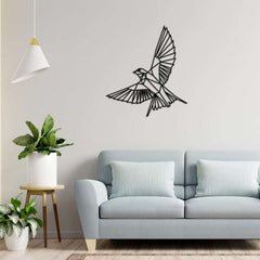 Abstract Geometric Bird Decor