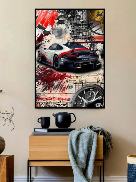 Abstract Porsche GT3 Race Art