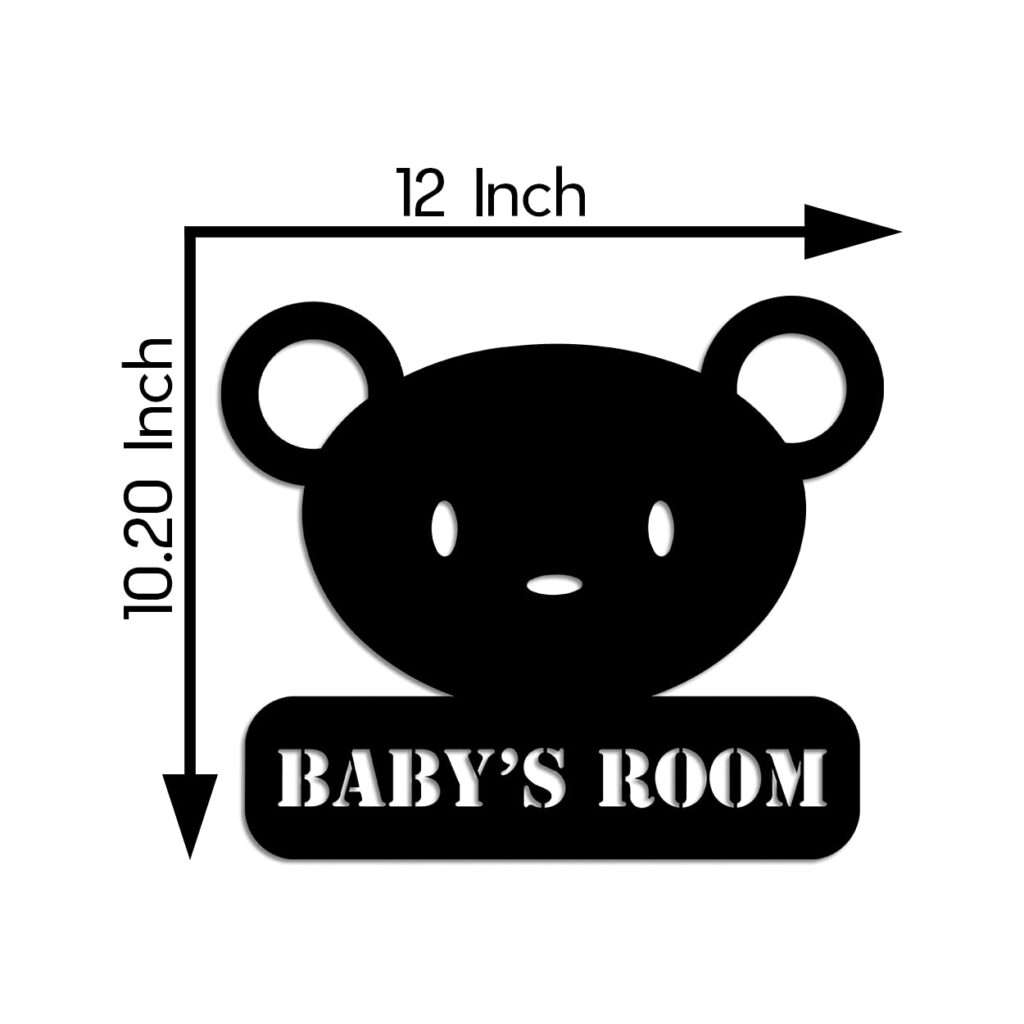 Adorable Bear Wall Sign – "Baby’s Room" -  - Jolly Gifts And Arts