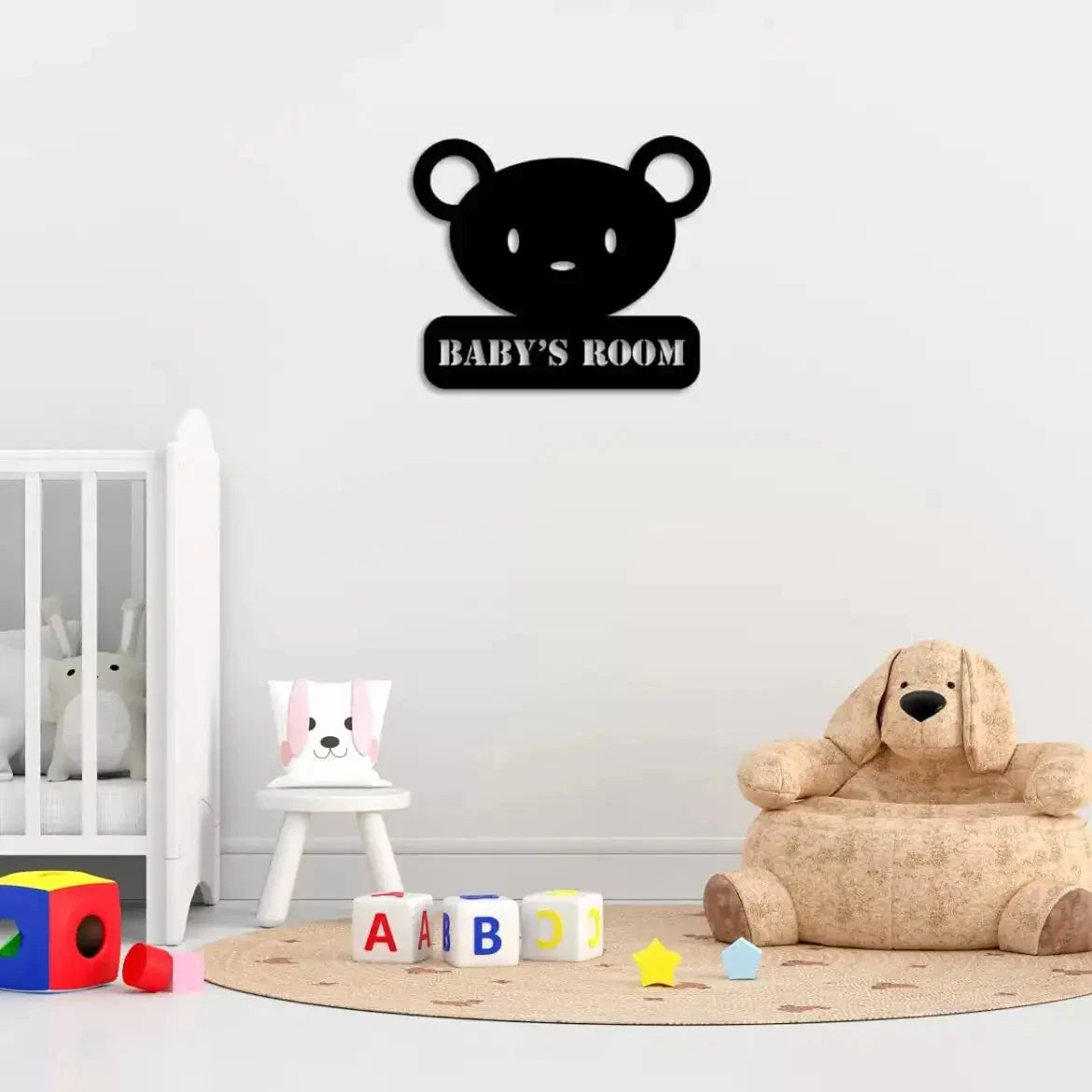 Adorable Bear Wall Sign – "Baby’s Room"