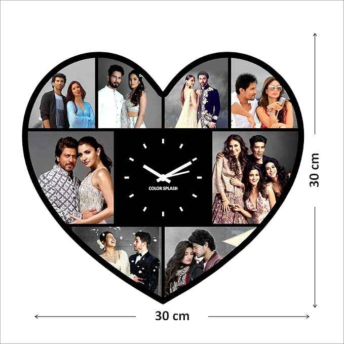 Artle Media Customize Heart Shape Wall Clock