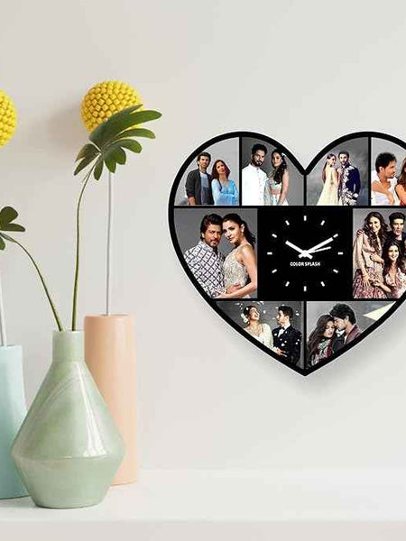 Artle Media Customize Heart Shape Wall Clock