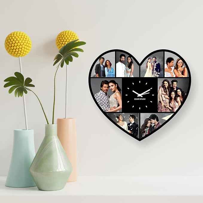 Artle Media Customize Heart Shape Wall Clock