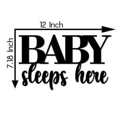 "Baby Sleeps Here" Wall Sign -  - Jolly Gifts And Arts