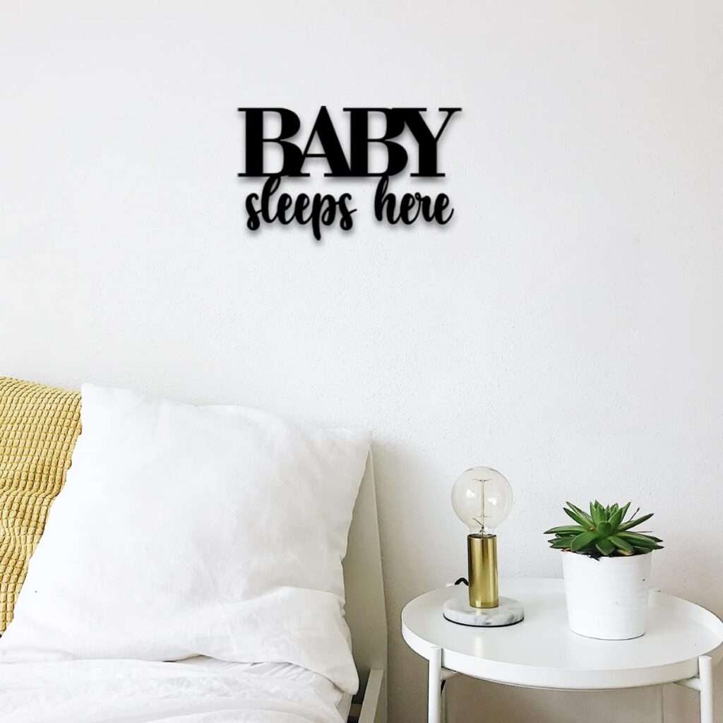 "Baby Sleeps Here" Wall Sign -  - Jolly Gifts And Arts