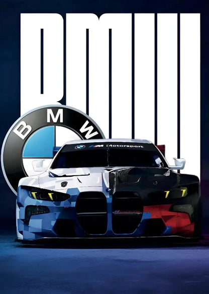 BMW M4 GT3 EVO Motorsport Racing Poster