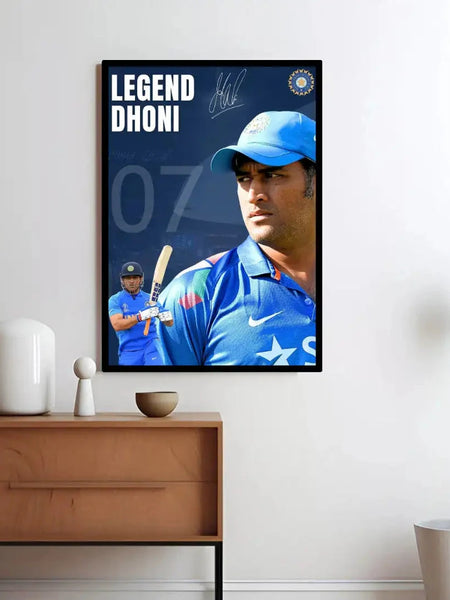 Captain Cool MS Dhoni Poster & 