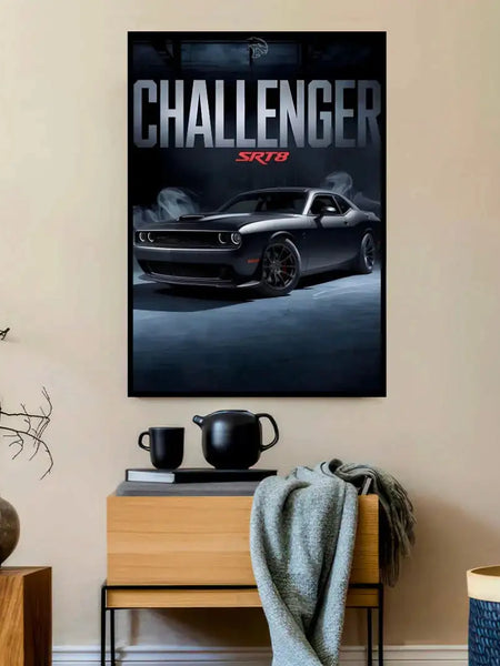 CHALLENGER SRT8 Hellcat Smoke Art Print