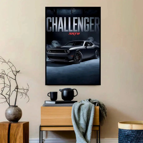 CHALLENGER SRT8 Hellcat Smoke Art Print