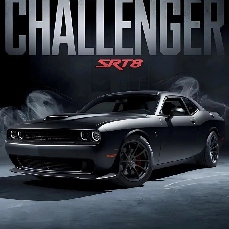 CHALLENGER SRT8 Hellcat Smoke Art Print