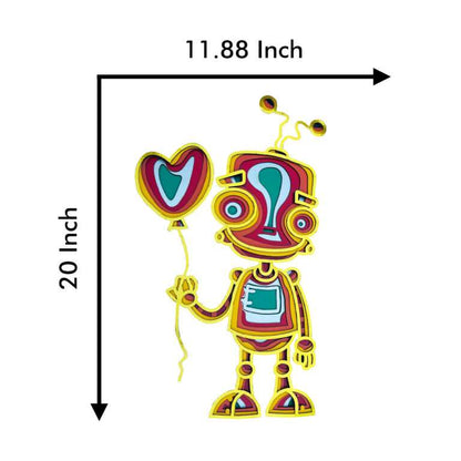 Colorful Layered Robot Wall Art -  - Jolly Gifts And Arts