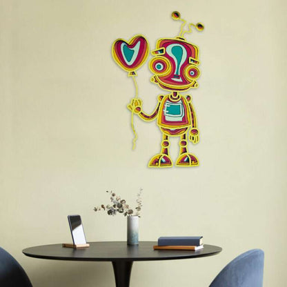 Colorful Layered Robot Wall Art -  - Jolly Gifts And Arts
