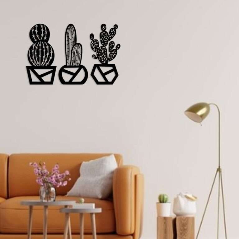 Contemporary Cactus Wall Decor -  - Jolly Gifts And Arts