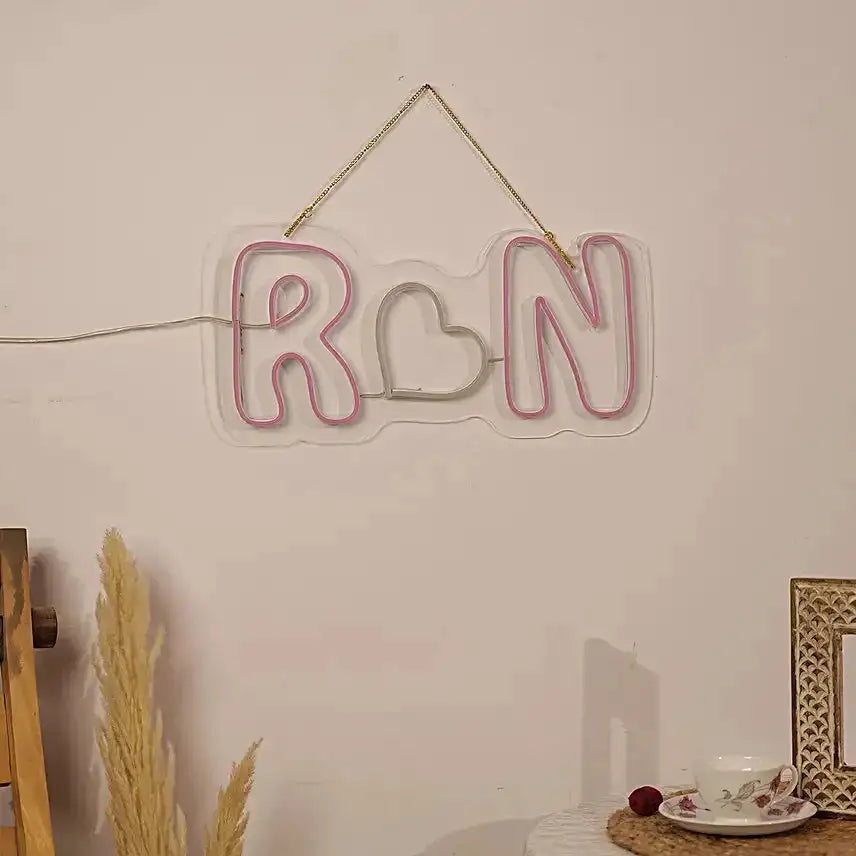 Couple Initials LED Neon Light