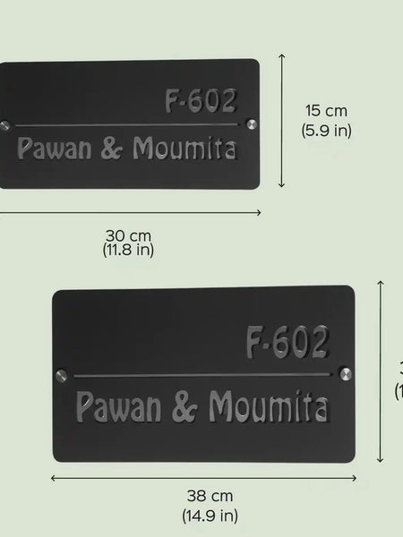 Custom Matte Black Acrylic Door Sign Jolly Gifts And Arts