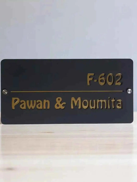 Custom Matte Black Acrylic Door Sign Jolly Gifts And Arts